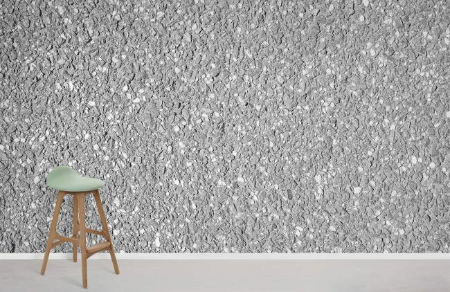 Concrete & Stone | Luxury Modern Grey Textured Mural Wallpaper 1ft² Grey Concrete & Stone Concrete & Stone