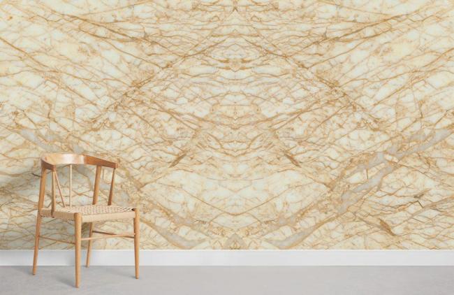 Crystal & Geode | Luxurious Gold Vein Marble Wall Mural 1ft² Gold Crystal & Geode Crystal & Geode