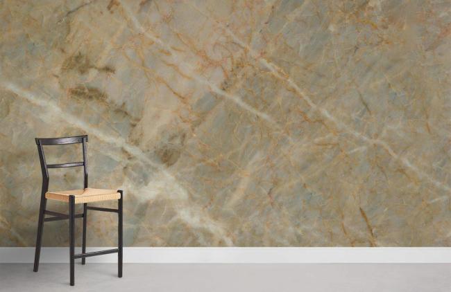 Crystal & Geode | Luxurious Marble Stone Effect Wall Mural 1ft² Beige Crystal & Geode Beige