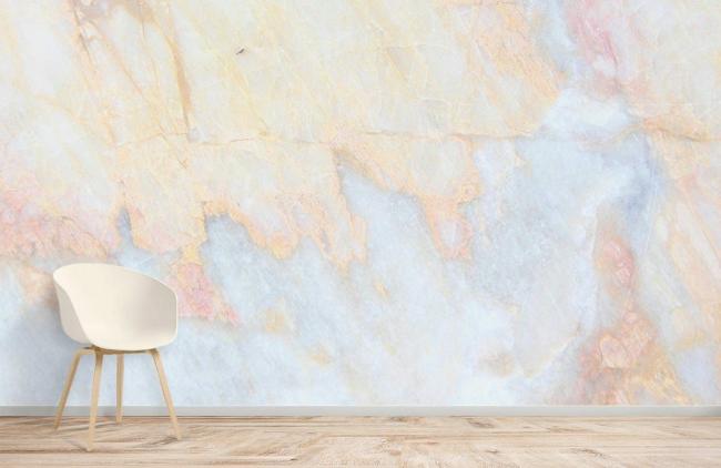 Crystal & Geode | Luxurious Marble Texture Wall Mural 1ft² Beige Crystal & Geode Beige