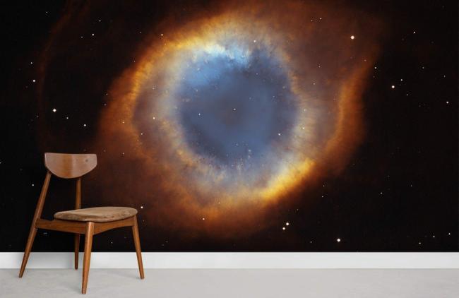 Space & Galaxy | Mystical Cosmic Eye Space Mural Wallpaper 1ft² Navy Nature & Landscape Navy