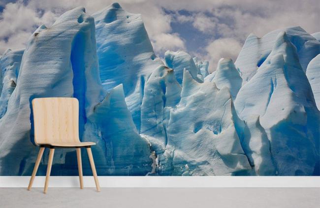 Landscape | Serenity Iceberg Nature Wall Mural 1ft² Blue Landscape Blue